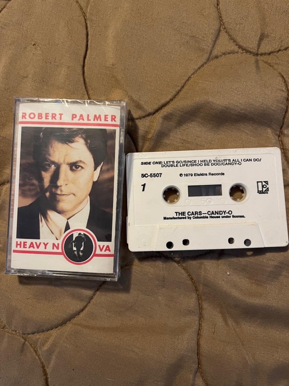 Robert Palmer "Heavy Nova" Cassette + White The Cars "Candy-O" Tape